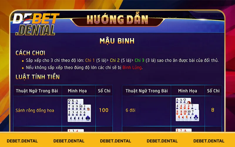 Luật xếp bài cần phải nhớ trong game bài